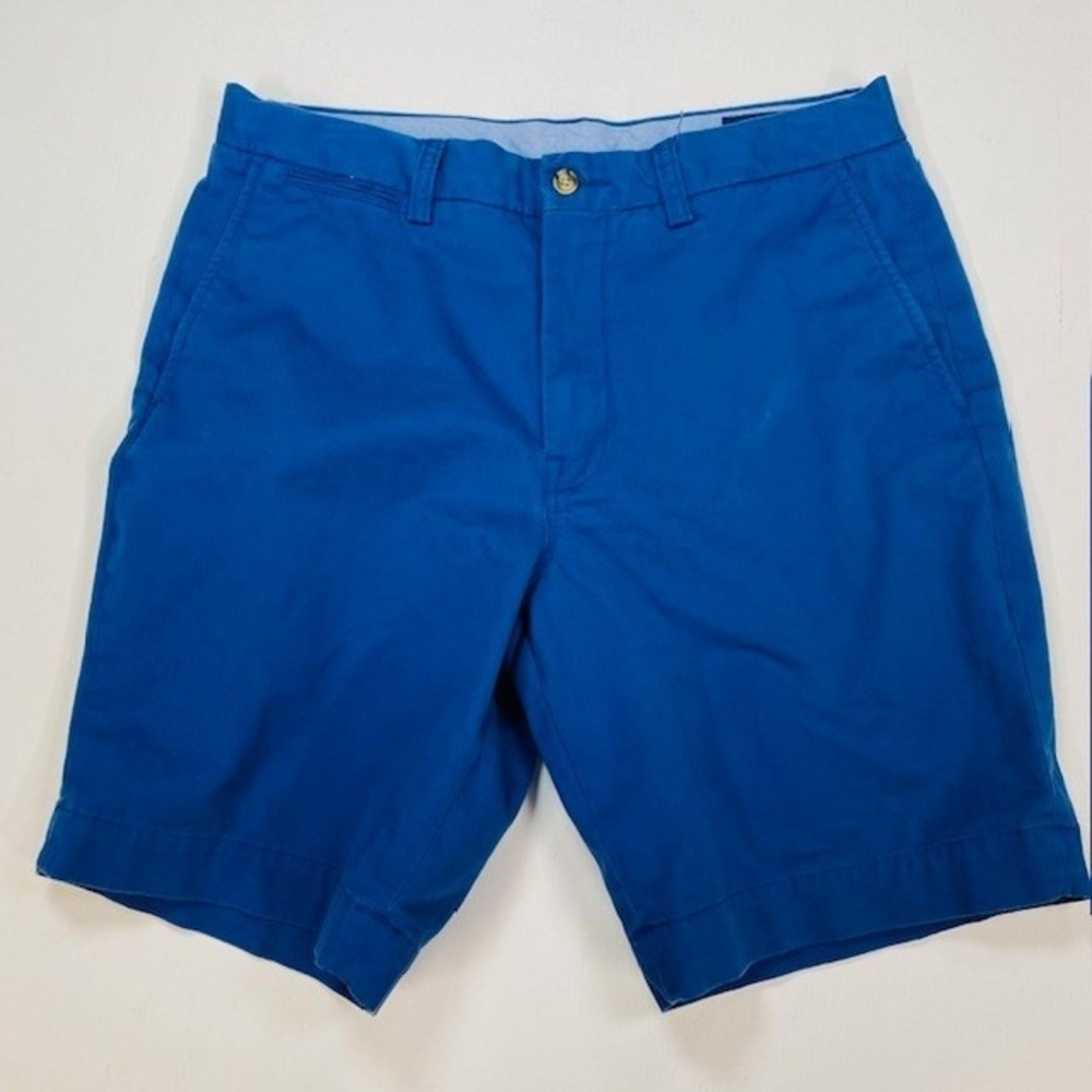 Polo Ralph Lauren Men 32 Royal Blue Stretch Classic Fit Chino Short Cotton Twill